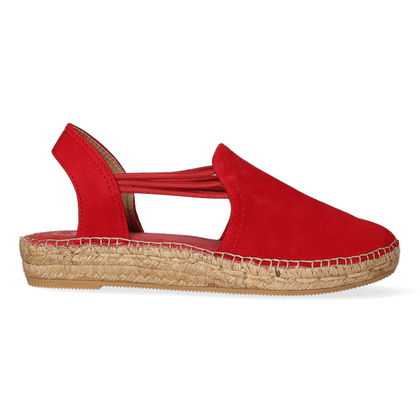 Nuria Damen Espadrilles Vermell