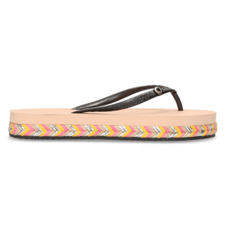 Raffia Swtich Damen Zehentrenner Sand