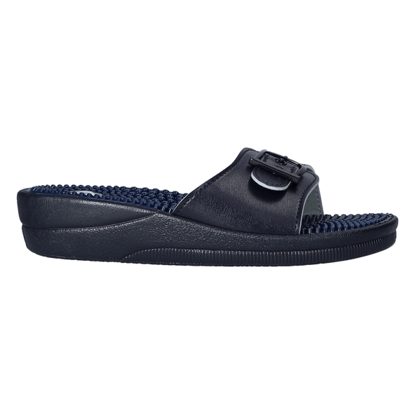 New Massage Damen Badeslipper Navy Blue