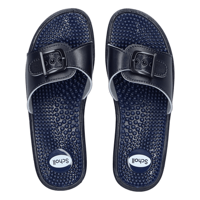 New Massage Damen Badeslipper Navy Blue