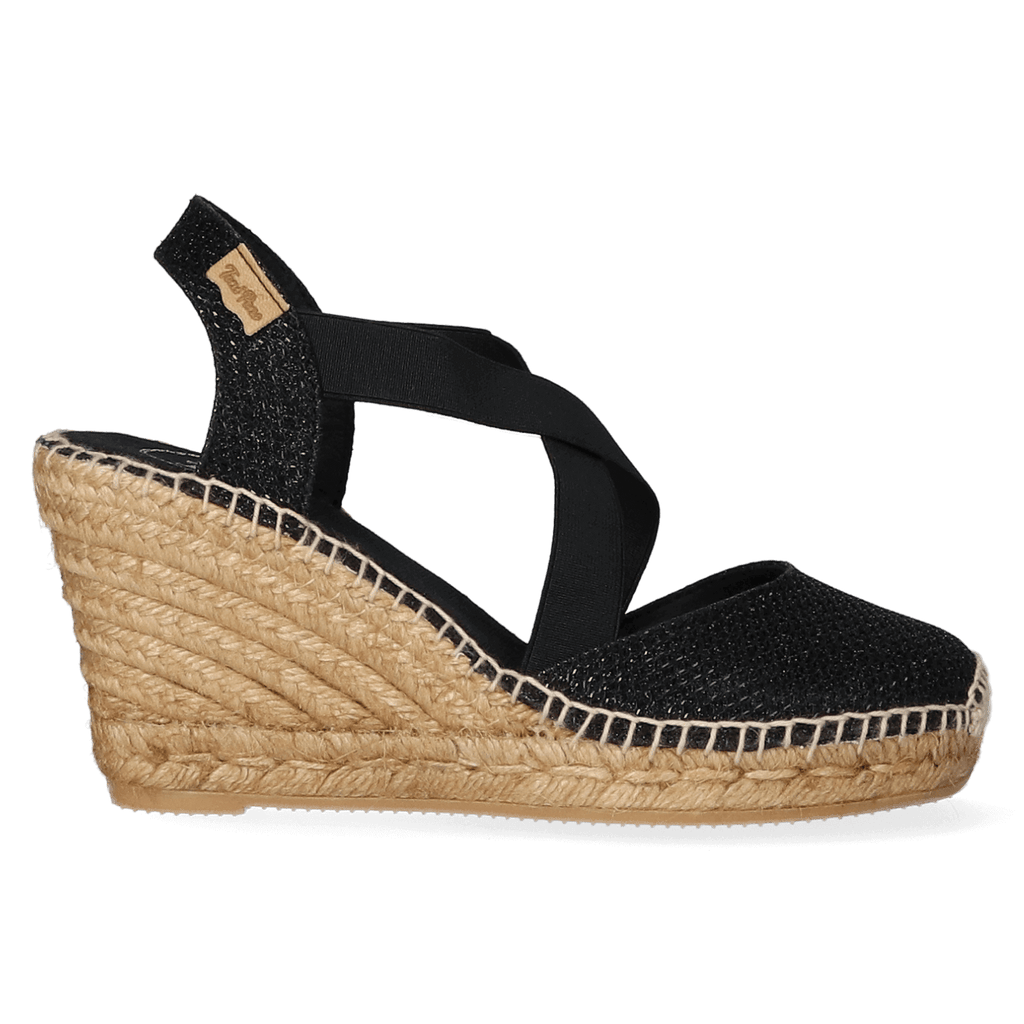 Silvia-S Damen Espadrilles Negre