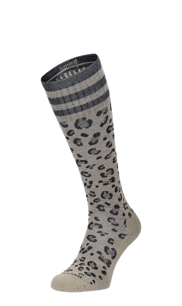 Leopard Damen Kompressionsstrümpfe 15-20 mmHg Putty