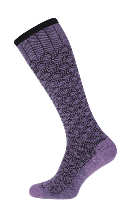 Deco Dot Damen Kompressionsstrümpfe 15-20 mmHg Plum