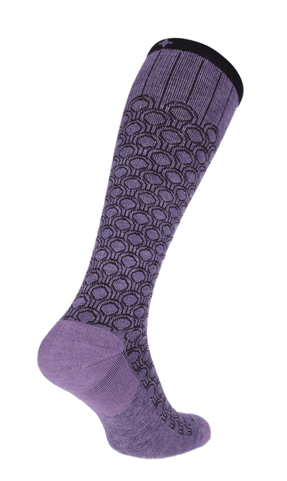 Deco Dot Damen Kompressionsstrümpfe 15-20 mmHg Plum