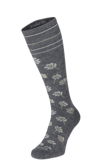 Field Flower Damen Kompressionsstrümpfe 15-20 mmHg Charcoal