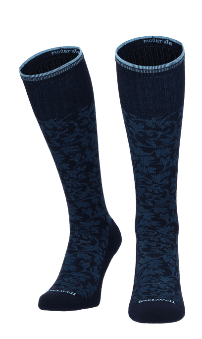 Damask Damen Kompressionsstrümpfe Klasse 1 Navy