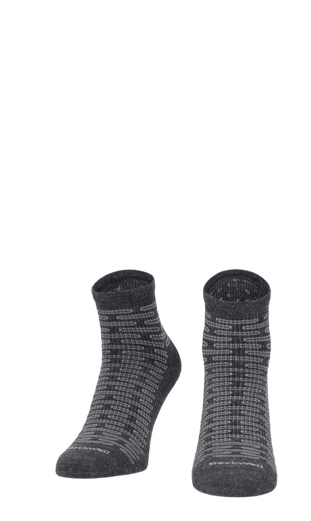 Plantar Ease Quarter Herren Fersensporn Socken 20-30 mmHg Charcoal