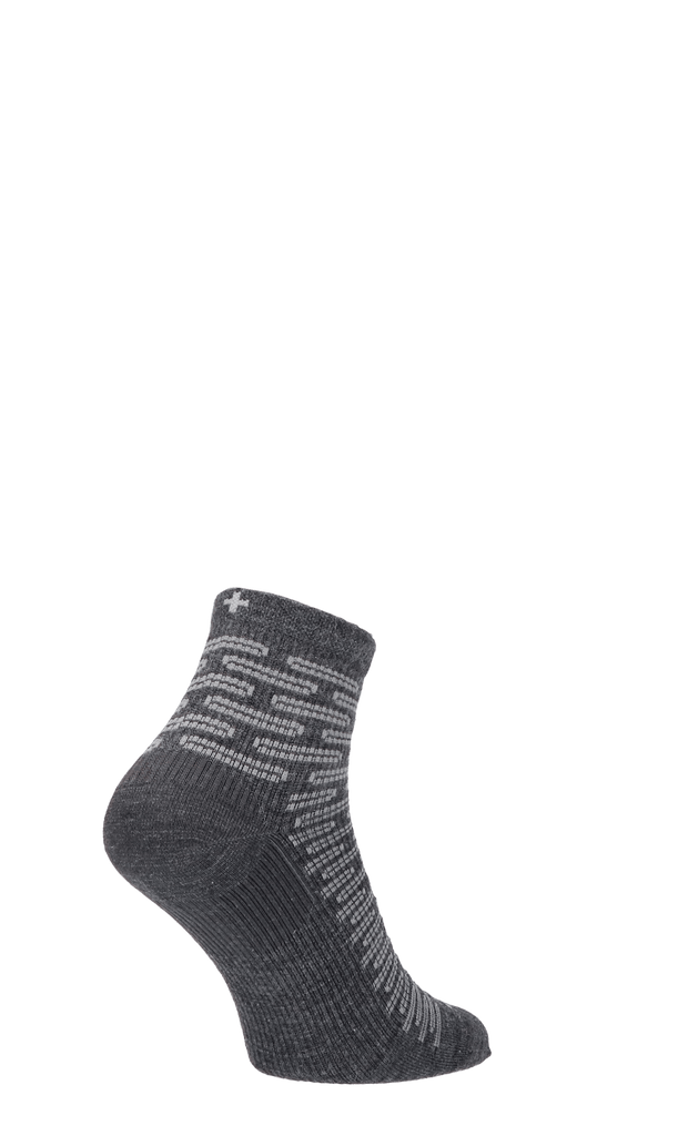 Plantar Ease Quarter Herren Fersensporn Socken 20-30 mmHg Charcoal