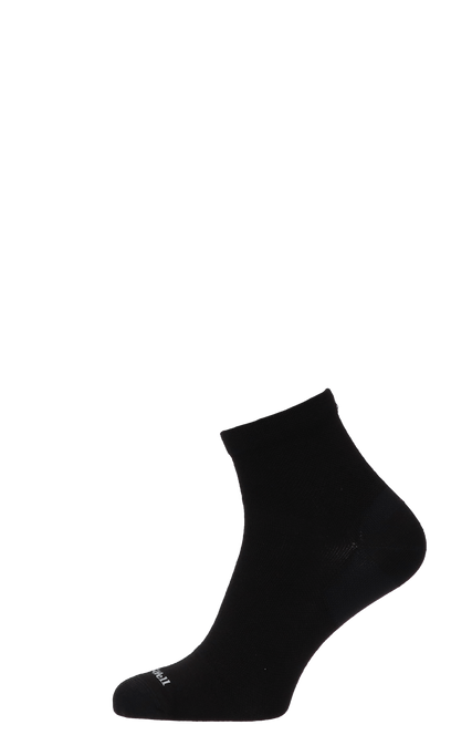 Plantar Ease Quarter Herren Fersensporn Socken 20-30 mmHg Black Solid