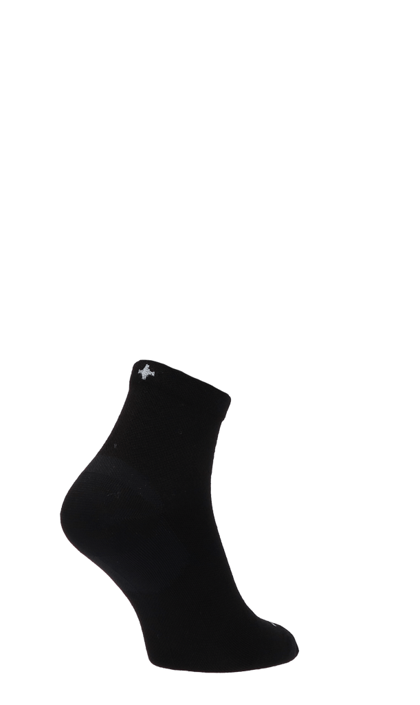 Plantar Ease Quarter Herren Fersensporn Socken 20-30 mmHg Black Solid