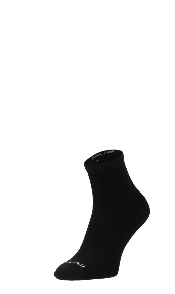 Plantar Ease II Quarter Damen Fersensporn Socken 20-30 mmHg Black