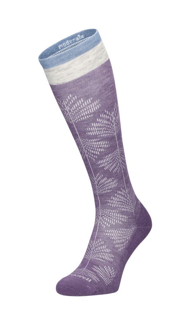 Full Floral Damen Kompressionsstrümpfe Klasse 1 Plum
