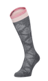 Full Floral Damen Kompressionsstrümpfe 15-20 mmHg Charcoal