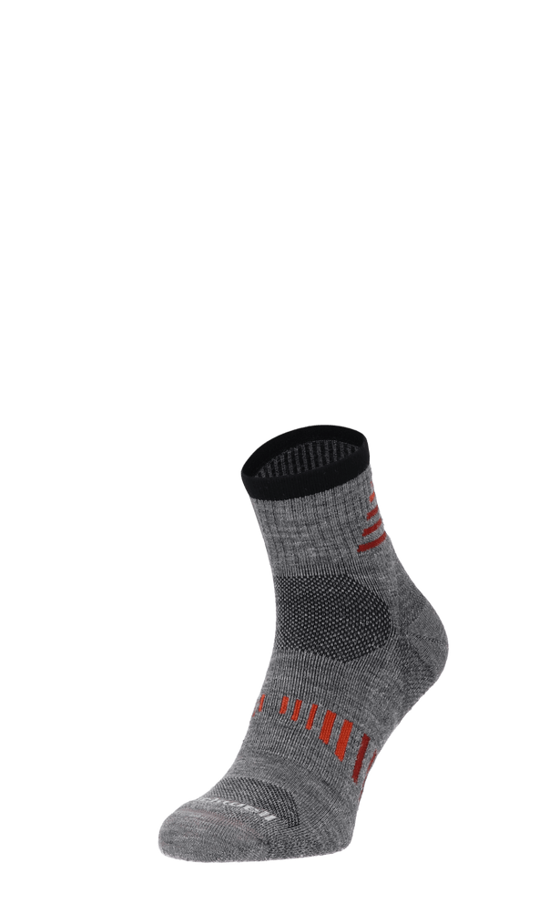 Ascend II Quarter Herren Wandersocken 15-20 mmHg Grey