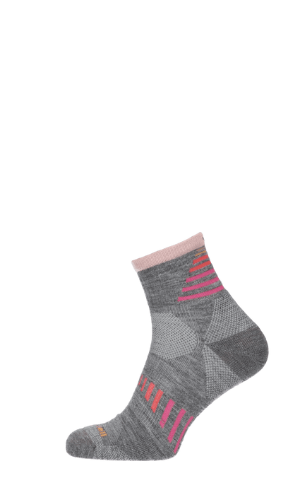 Ascend II Quarter Damen Wandersocken 15-20 mmHg Grey