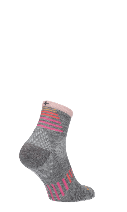 Ascend II Quarter Damen Wandersocken 15-20 mmHg Grey