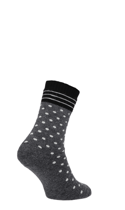 Plush Damen Diabetikersocken Charcoal