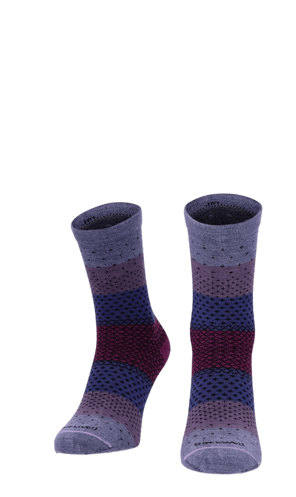 Plantar Ease Crew Damen Fersensporn Socken 20-30 mmHg Lilac