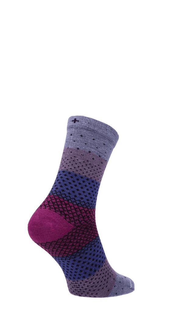 Plantar Ease Crew Damen Fersensporn Socken 20-30 mmHg Lilac