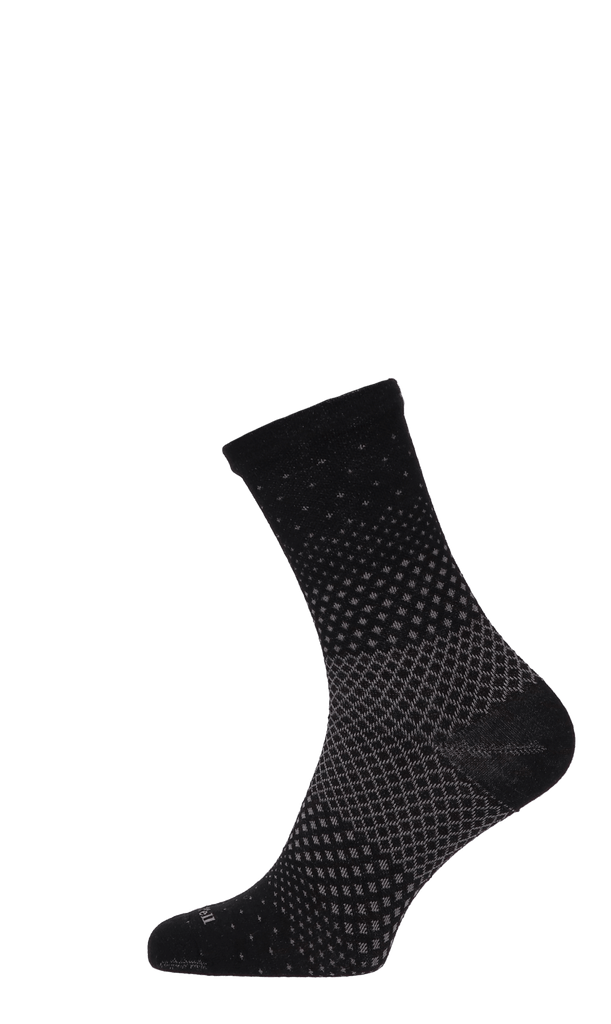 Plantar Ease Crew Damen Fersensporn Socken 20-30 mmHg Black