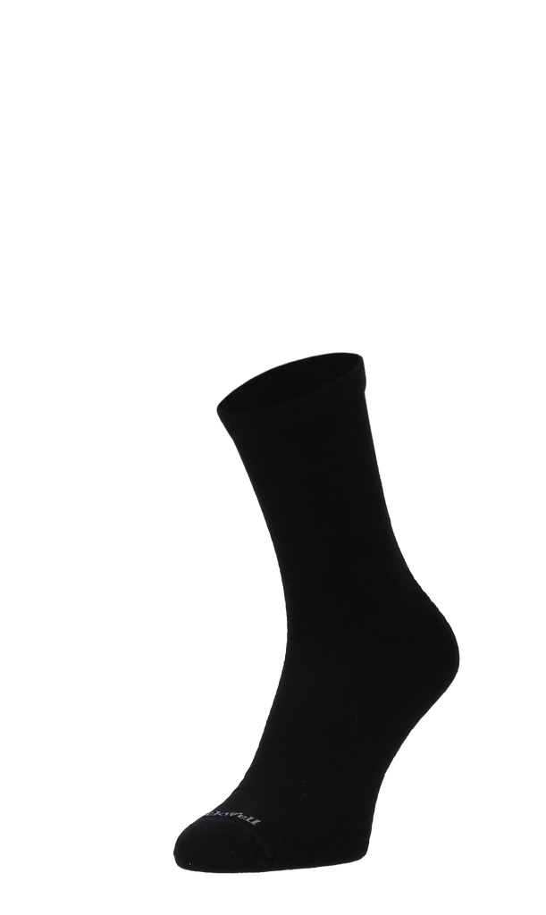 Plantar Ease Crew Damen Fersensporn Socken 20-30 mmHg Black Solid