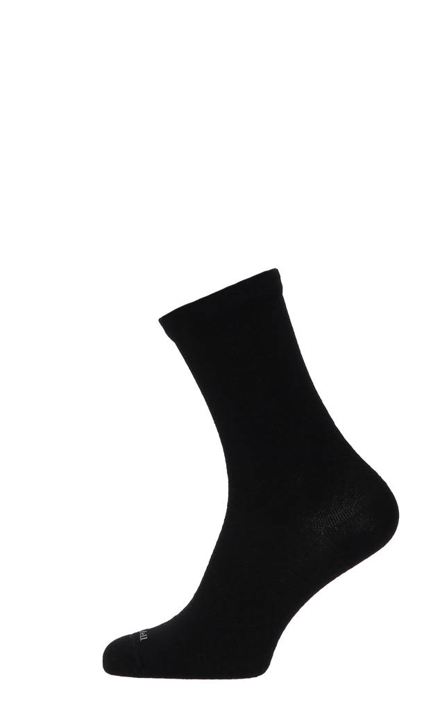 Plantar Ease Crew Damen Fersensporn Socken 20-30 mmHg Black Solid