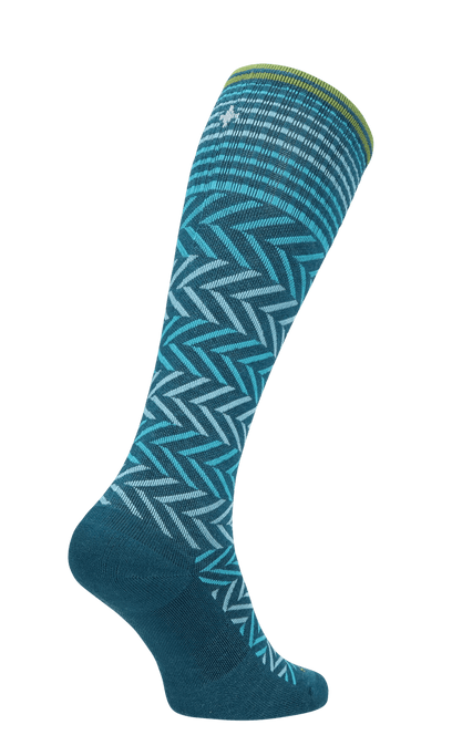 Chevron Damen Kompressionsstrümpfe Klasse 1 Teal