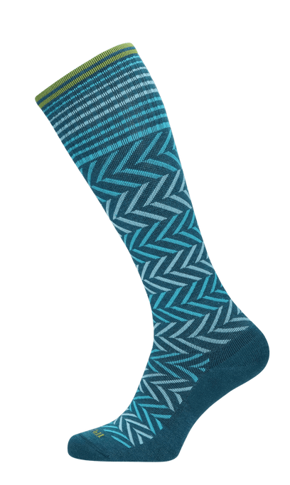 Chevron Damen Kompressionsstrümpfe Klasse 1 Teal