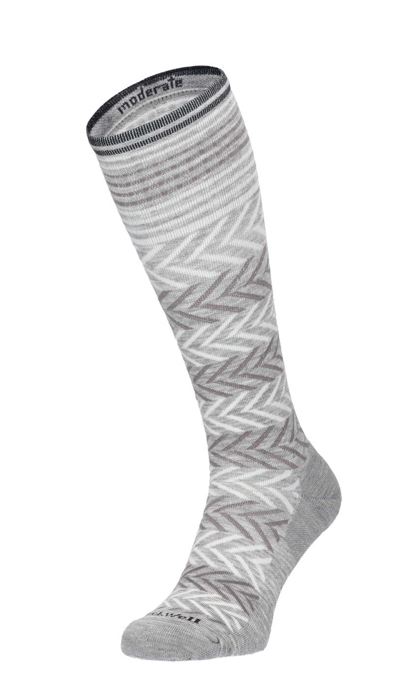 Chevron Damen Kompressionsstrümpfe 15-20 mmHg Grey