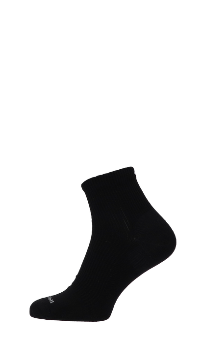 Plantar Relief Quarter Herren Fersensporn Socken 20-30 mmHg Black Solid