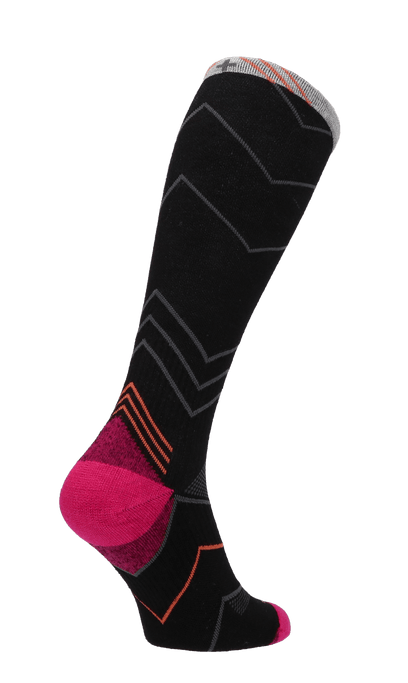 Incline Damen Sportsocken 15-20 mmHg Black