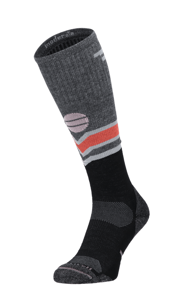 Mountain Beat Damen Wandersocken 15-20 mmHg Black