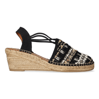 Tania-CC Damen Espadrilles Negre