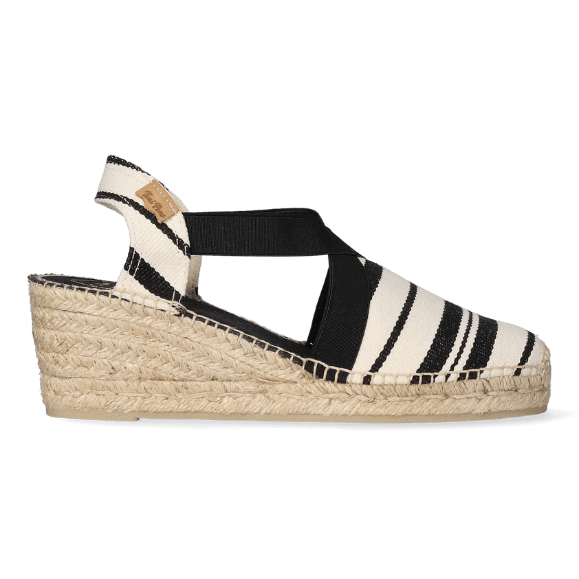 Tarbes Damen Espadrilles Cru/Negre