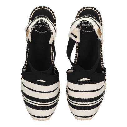 Tarbes Damen Espadrilles Cru/Negre