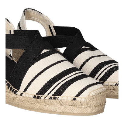 Tarbes Damen Espadrilles Cru/Negre