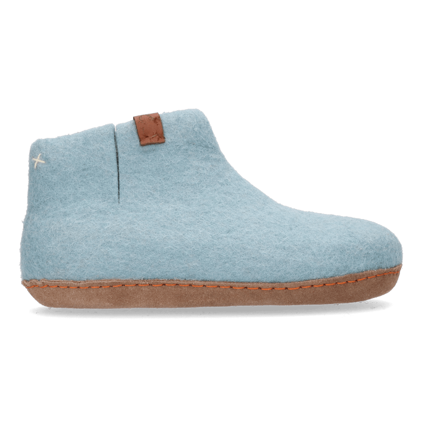 Mula Wollfilz-Pantoffel Light Blue