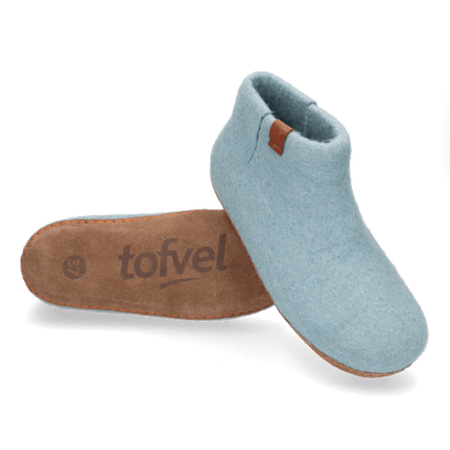 Mula Wollfilz-Pantoffel Light Blue