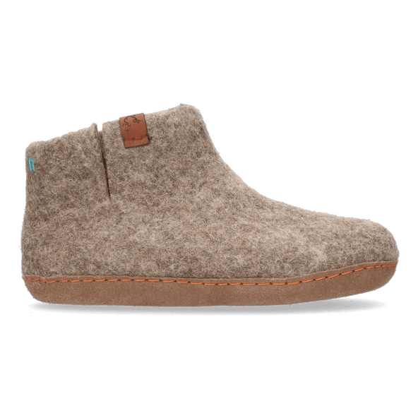 Mula Wollfilz-Pantoffel Marbled Brown