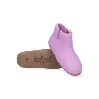 Luna Kids Wollfilz-Pantoffel Lilac