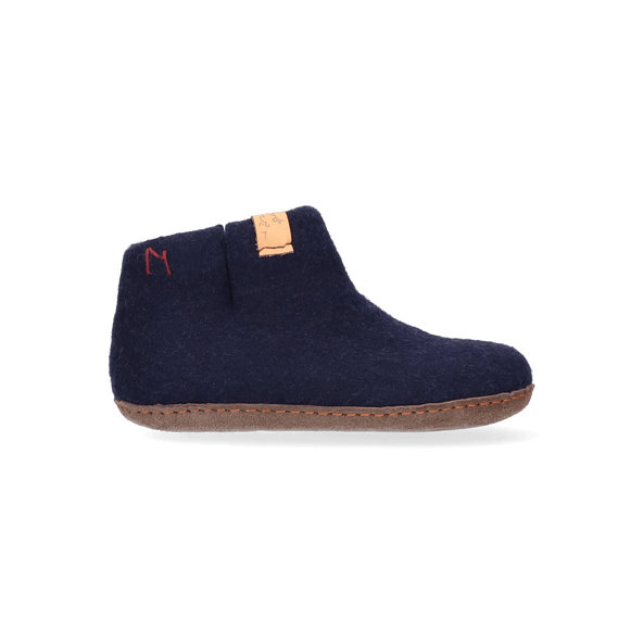 Luna Kids Wollfilz-Pantoffel Navy Blue