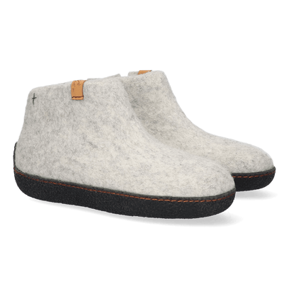 Rabara Wollfilz-Pantoffel Natural Delta