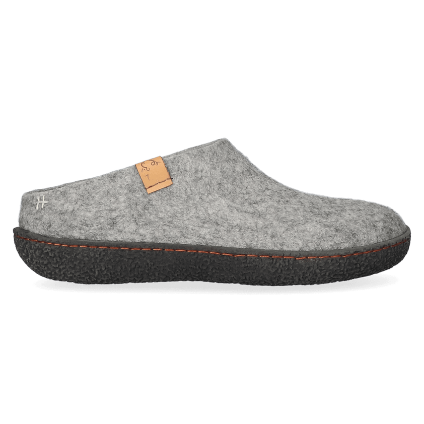 Slipa Wollfilz-Pantoffel Marbled Light Grey