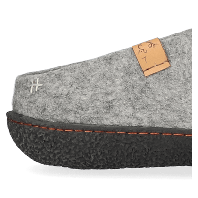 Slipa Wollfilz-Pantoffel Marbled Light Grey