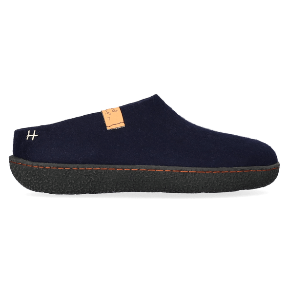 Slipa Wollfilz-Pantoffel Navy Blue