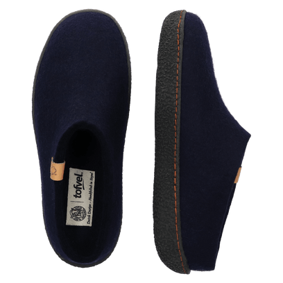 Slipa Wollfilz-Pantoffel Navy Blue