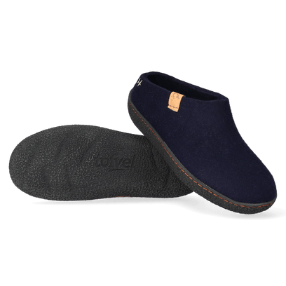 Slipa Wollfilz-Pantoffel Navy Blue