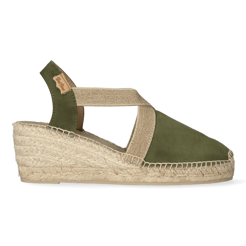 Tona Damen Espadrilles Caqui