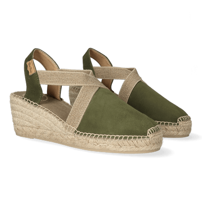 Tona Damen Espadrilles Caqui