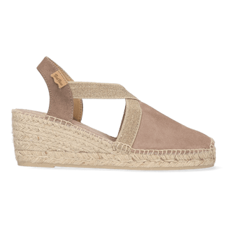 Tona Damen Espadrilles Taupe